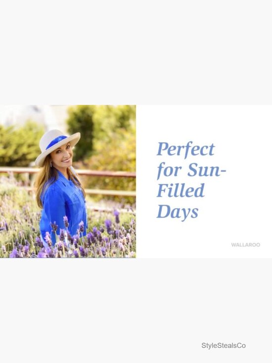 UPF 50+ Wide Brim Packable Sun Hat Adjustable Drawstring main image 5